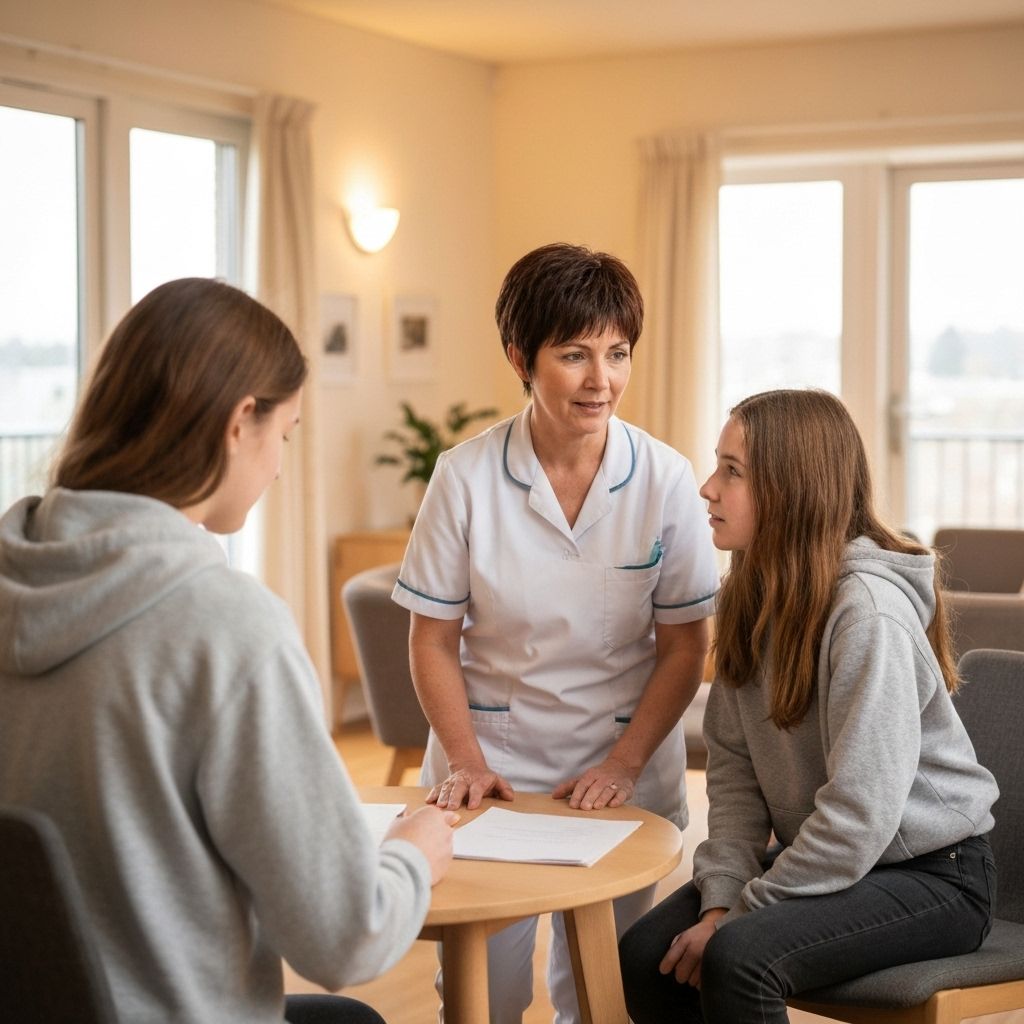 One-on-one support session with teenager